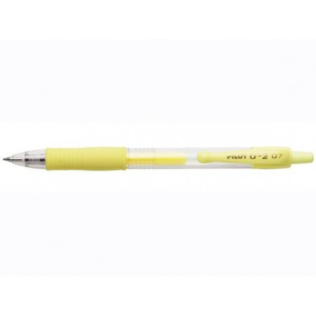 PENNA PILOT G2 0.7 PASTEL GIALLO