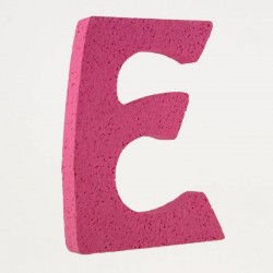 LETTERA POLISTIROLO PASTELLO mm120x90 E FUCSIA