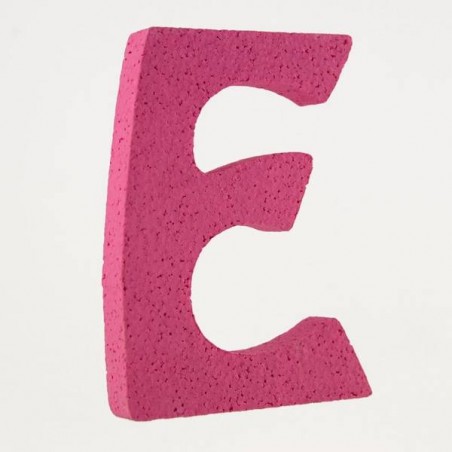 LETTERA POLISTIROLO PASTELLO mm120x90 E FUCSIA