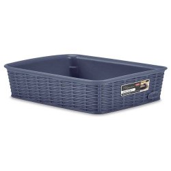 CESTO PVC ELEGANCE 25x19,5x6cm BLU M