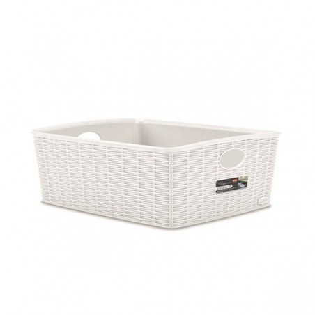 CESTO PVC ELEGANCE HIGH 36x29x13cm BIANCO L