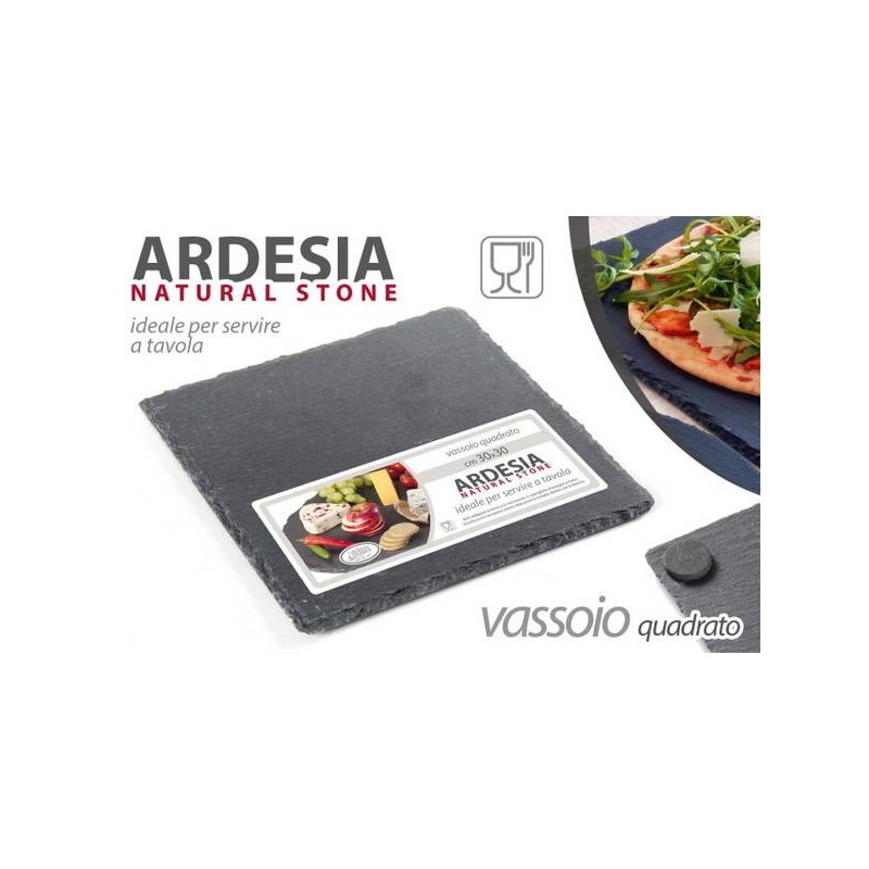 ARDESIA VASSOIO QUADRATO 25x25cm