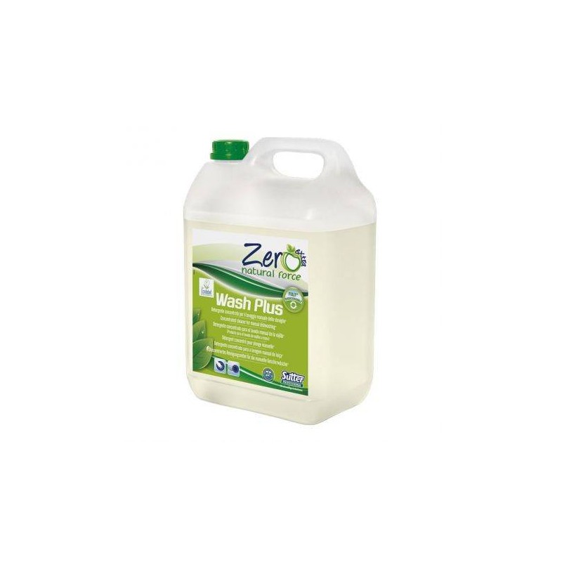 LINEA ZERO DETERGENTE STOVIGLIE NATURALE WASH PLUS  ECOLABEL 5kg SUTTER