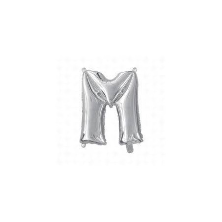 LETTERA M MYLAR SILVER 16 40cm
