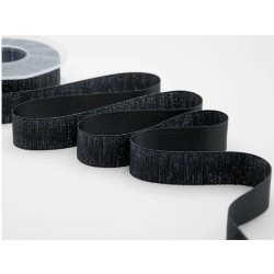 NASTRO RASO BOUTIQUE LAMè mm25x20mt COL.33 NERO