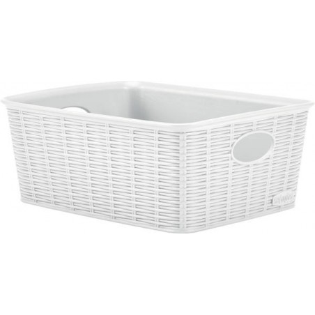 CESTO PVC ELEGANCE HIGH 25x19,5x10cm BIANCO M