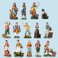 PASTORE IN RESINA 15cm COLOR 14 FIG ASS.TI