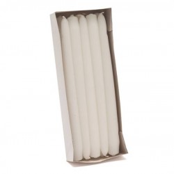 CANDELA STELO BIANCA H24cm ø2,2mm 10pz