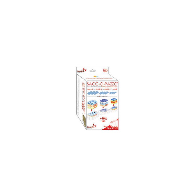 SACC-O-PAZZO FAMILY SET SOTTOVUOTO 9pz