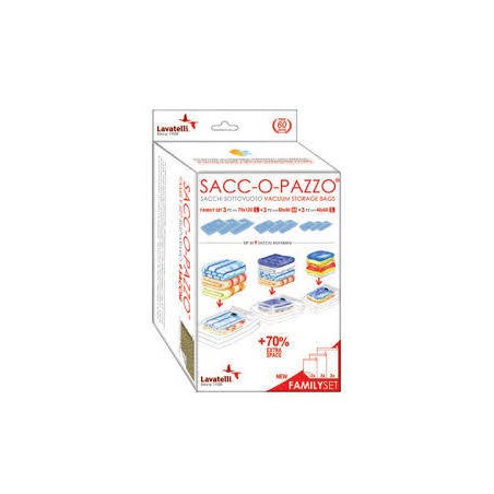 SACC-O-PAZZO FAMILY SET SOTTOVUOTO 9pz