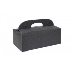 COFANETTO PLURIBOL C/MAN 33x18x12cm GLITTER NERO