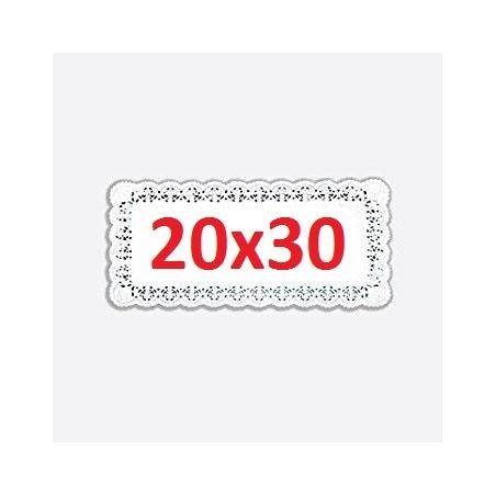 PIZZO PORCELLANATO RETTANGOLARE 20x30cm 100pz