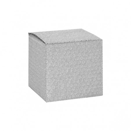 CUBOTTO PLURIBOL 10x10x10 GLITTER ARGENTO