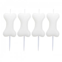 CANDELINE OSSO SU STECCO 8cm 4pz