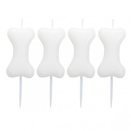 CANDELINE OSSO SU STECCO 8cm 4pz