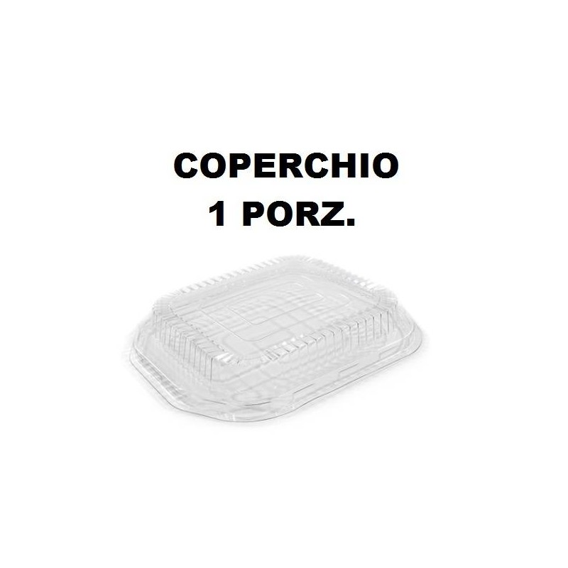 COPERCHIO TEGLIA READY 1 PORZIONI TRASPARENTE 5 PEZZI