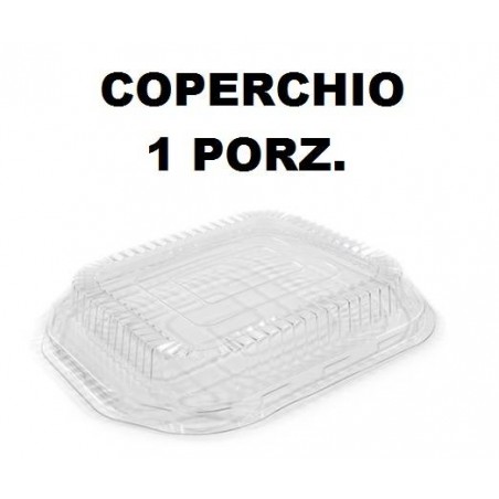 COPERCHIO TEGLIA READY 1 PORZIONI TRASPARENTE 5 PEZZI