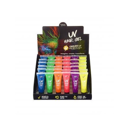 GEL CAPELLI VISO E CORPO UV FLUO COLOR