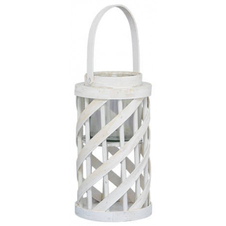 LANTERNA WHITE ø18x36cm L55914B