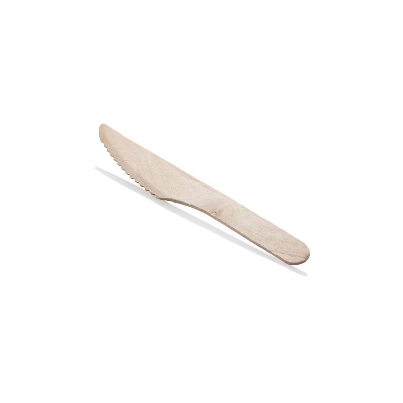 COLTELLI LEGNO ECOFRIENDLY 16cm 100pz USOBIO