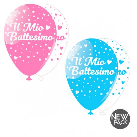 PALLONCINI IL MIO BATTESIMO LARGE ASS.TI 10pz