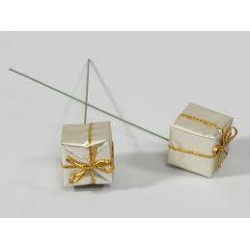 PICKS PACCO REGALO 25x25mm 60pz CHAMPAGNE