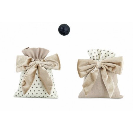 SACCHETTO TORTORA STELLE ø12x18,5m ASS.