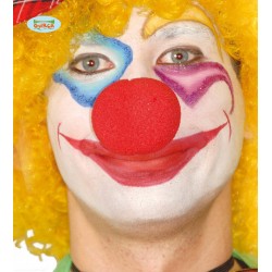 NASO CLOWN ROSSO IN GOMMAPIUMA ø5cm