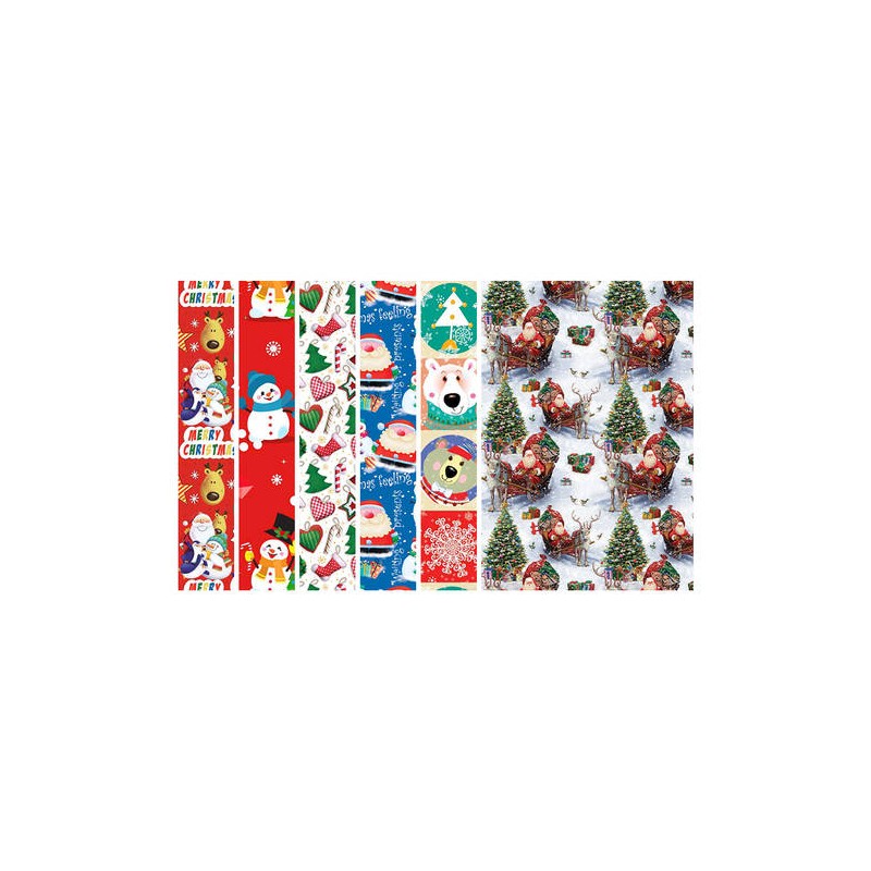 CARTA REGALO 100x140 50 FOGLI ASS. NATALE YOUNG B5
