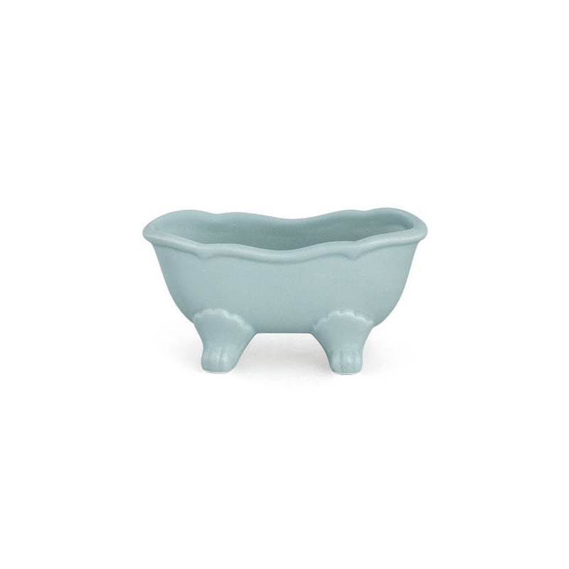 VASCA DA BAGNO CELESTE IN CERAMICA 11,5x6,5x6,5cm