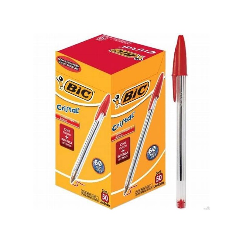 BIRO BIC 50PZ ROSSO
