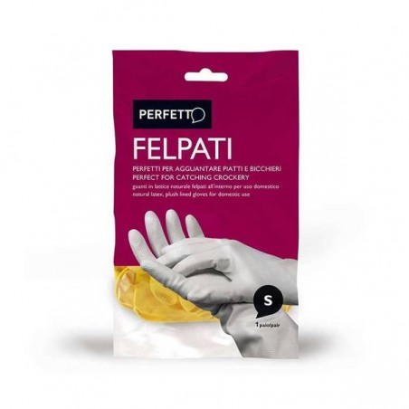 GUANTI FELPATI GIALLI PERFETTO MIS.S