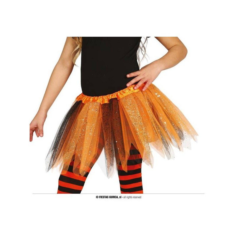 TUTU ARANCIONE/NERO BAMBINA
