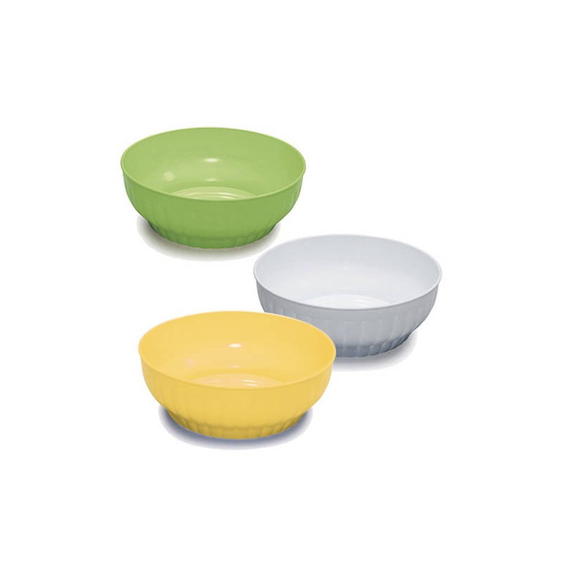 INSALATIERA COSTOLATA VERDE /GIALLA / BIANCA ø28cm