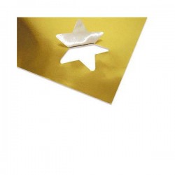 LAMINA ALLUMINIO BICOLORE ORO/ARGENTO 25x35cm 6pz