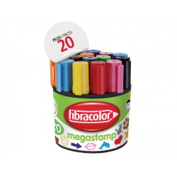 MEGASTAMP P.MAXI STAMPINO 20pz FIBRACOLOR