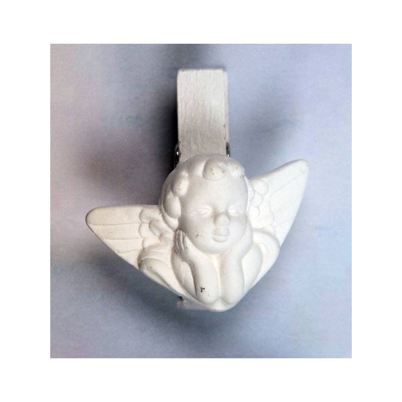ANGELO GESSO CON CLIP LEGNO 6pz
