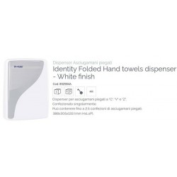 DISPENSER ASCIUGAMANI PIEGATI LUCART IDENTITY 892984A WHITE