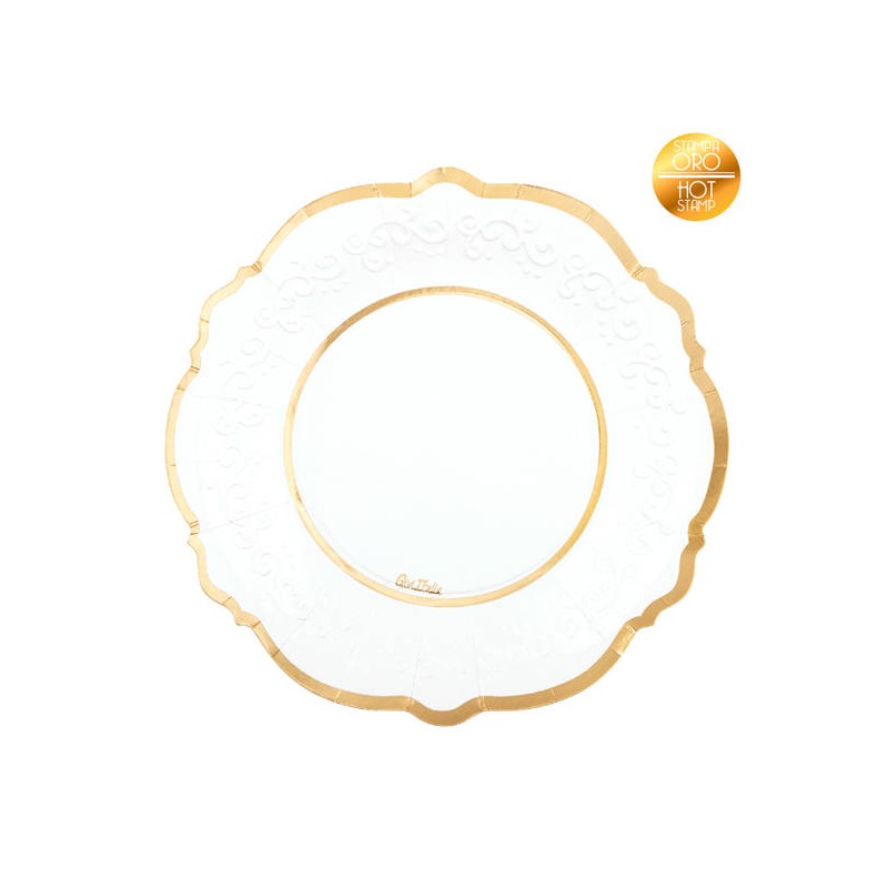 PIATTI LIBERTY GOLD 27cm 8pz