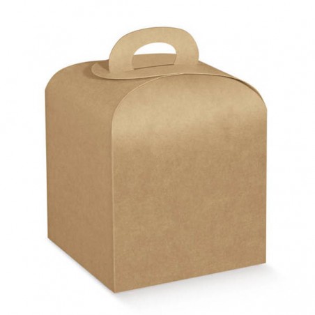 SCATOLA PANETTONE 10x10x10cm AVANA