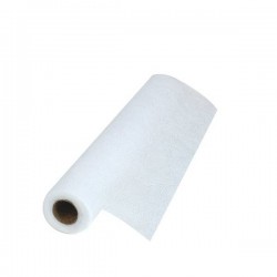 RUNNER TNT STAMPATO A RILIEVO FLORAL 40x5mt BIANCO