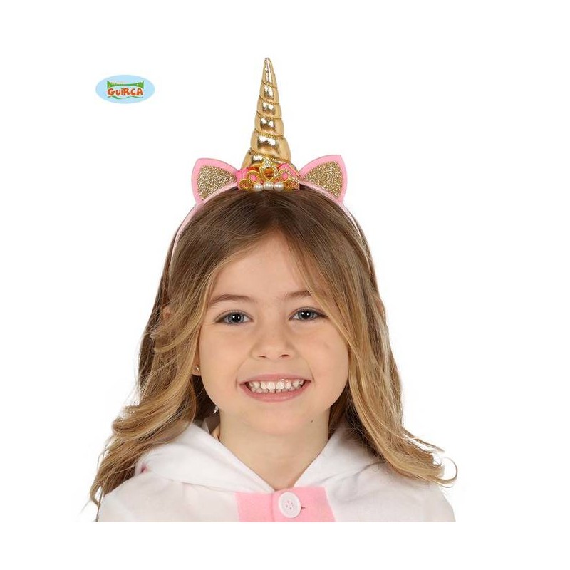 TIARA UNICORNO ORO BIMBA
