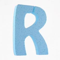 LETTERA POLISTIROLO PASTELLO mm120x90 R CELESTE