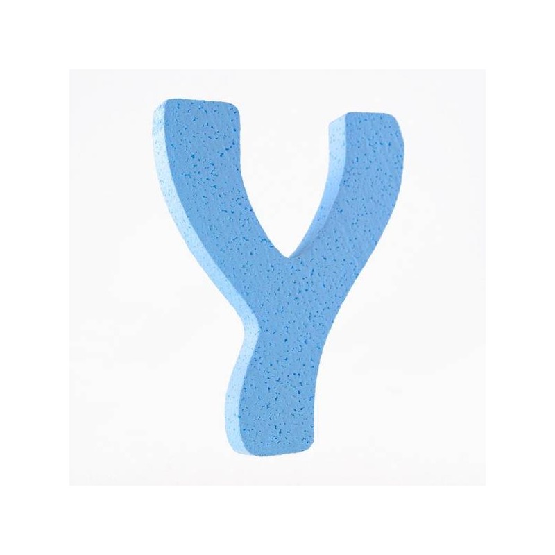 LETTERA POLISTIROLO PASTELLO mm120x90 Y CELESTE