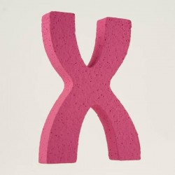 LETTERA POLISTIROLO PASTELLO mm120x90 X FUCSIA