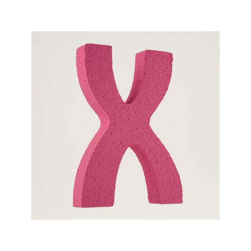 LETTERA POLISTIROLO PASTELLO mm120x90 X FUCSIA