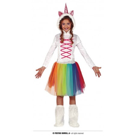 COSTUME UNICORNO MANICA LUNGA 5/6 anni