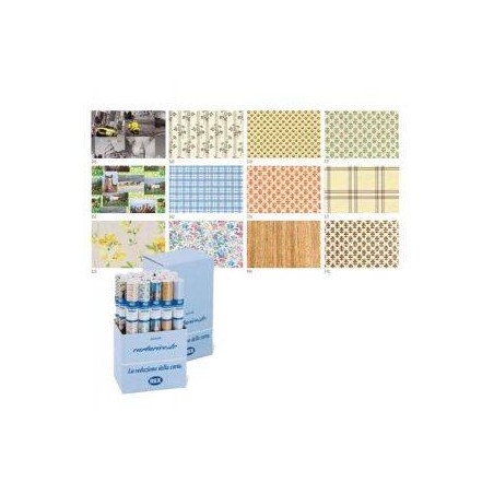 CARTA PER CASSETTI REX 58 THERMOPLAST LAVABILE mt 5x0,50cm ass.ti