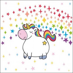 TOVAGLIOLI 33x33 UNICORNO POLLY 20pz