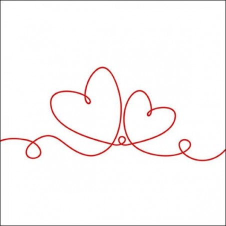 TOVAGLIOLI 33x33 LINE OF LOVE RED 20pz